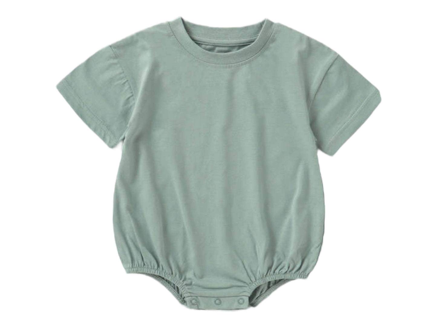 Baby Organic Drop Shoulder S/S clothes,T-shirt Bubble Romper