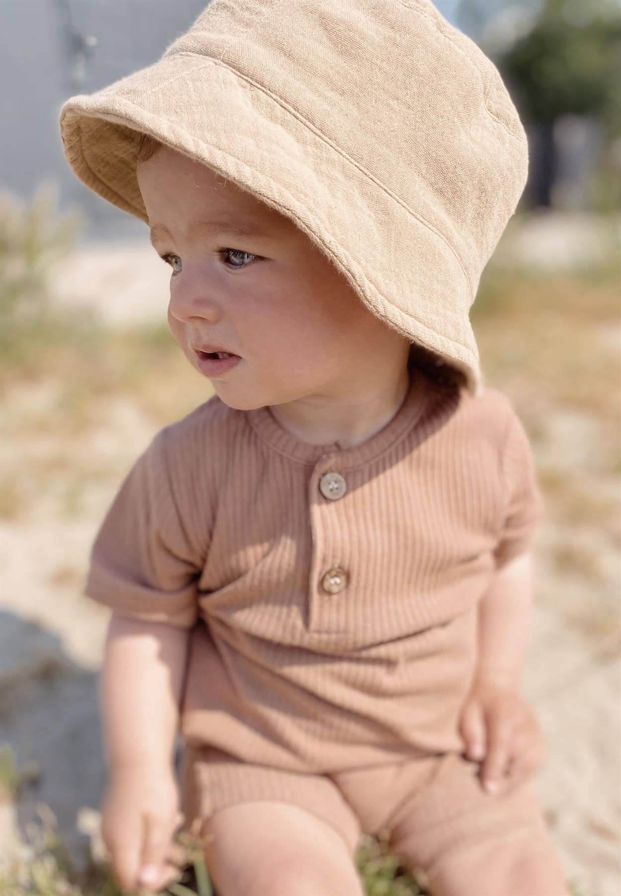 Brown Baby Romper