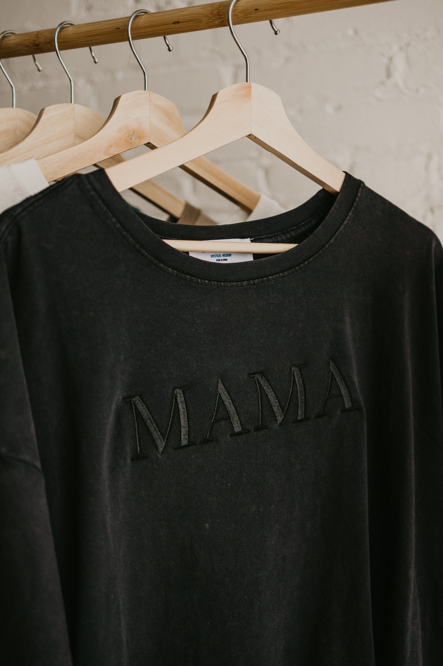 MAMA Embroidered Oversized Tee