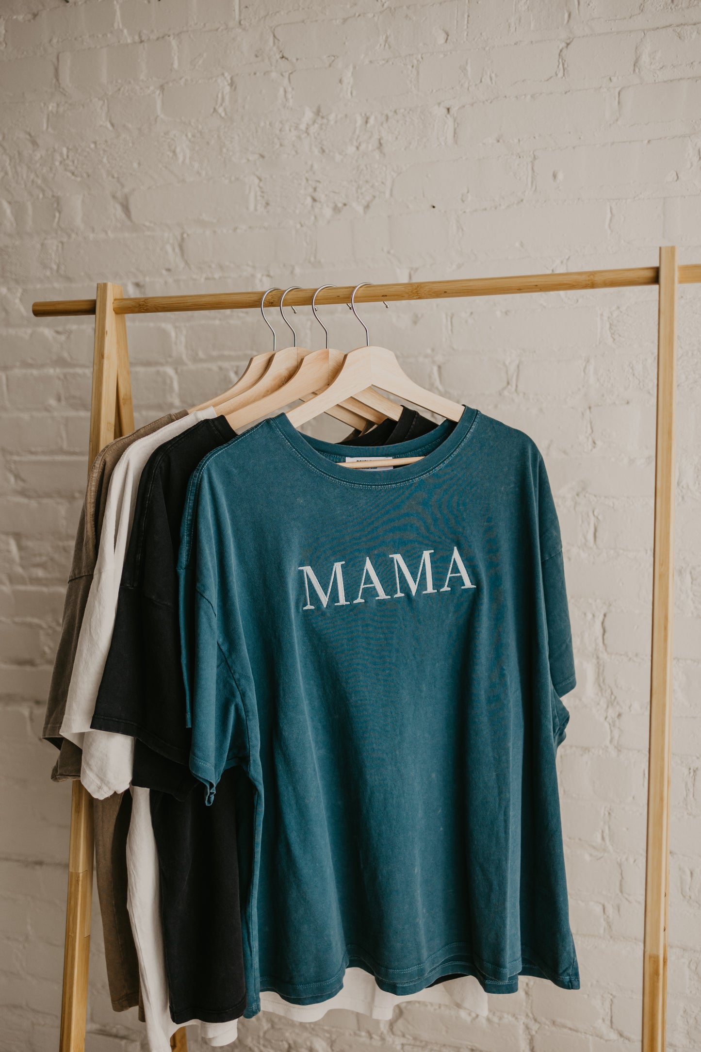 MAMA Embroidered Oversized Tee