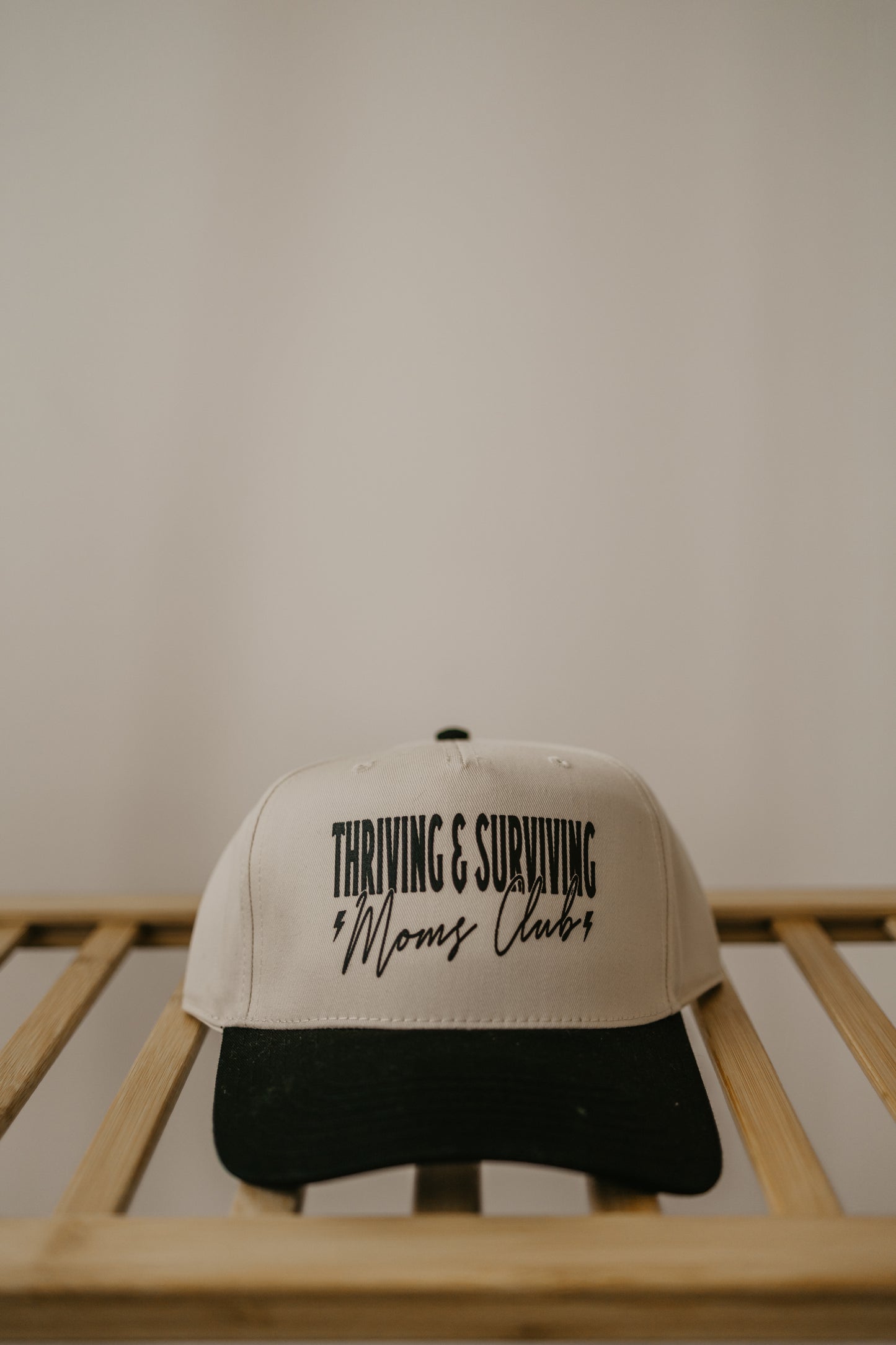 Thriving & Surviving Moms Club Trucker Hat (Tan/Cloth)